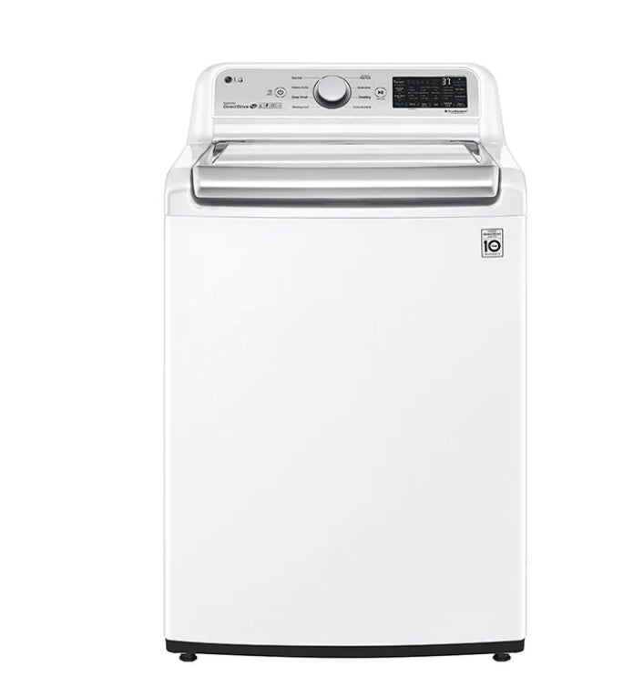 LG 5.6 cu. ft. Mega Capacity Smart WiFi Enabled Top Load Washer with Agitator and TurboWash3D™ Technology - WT7305CW