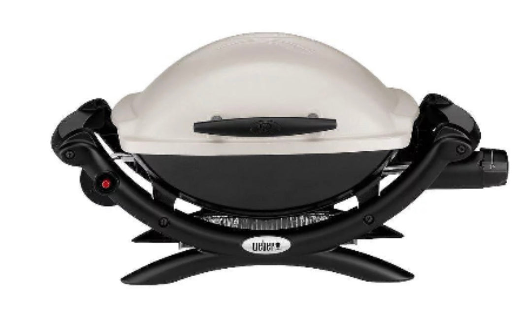 WEBER - Weber Q 1000 Portable BBQ Grill, Propane Gas, Titanium