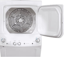 Load image into Gallery viewer, GE 24&quot; UNITIZED SPACEMAKER WASHER AND ELECTRIC DRYER WHITE  GUD24ESMMWW
