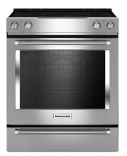 Load image into Gallery viewer, KITCHENAID  6.4 Cu. Ft. Slide-In Electric Convection Range YKSEG700ESS
