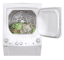 Load image into Gallery viewer, GE 24&quot; UNITIZED SPACEMAKER WASHER AND ELECTRIC DRYER WHITE  GUD24ESMMWW
